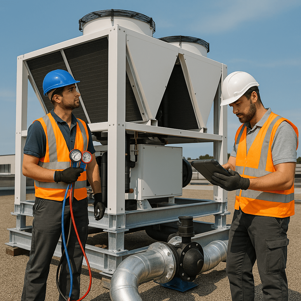 בדיקה, התקנת צ'ילרים בדיקה, התקנת צ'ילרים
