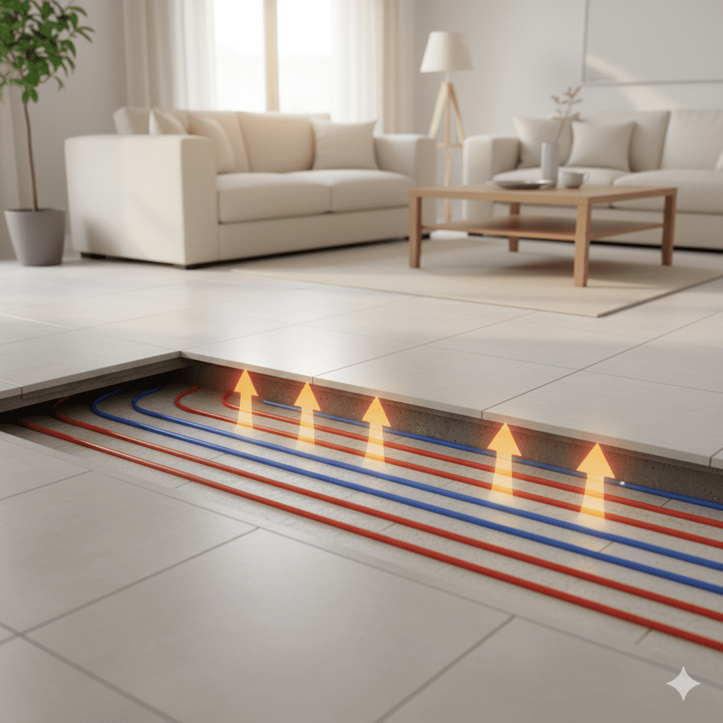 איך עובד חימום תת רצפתי