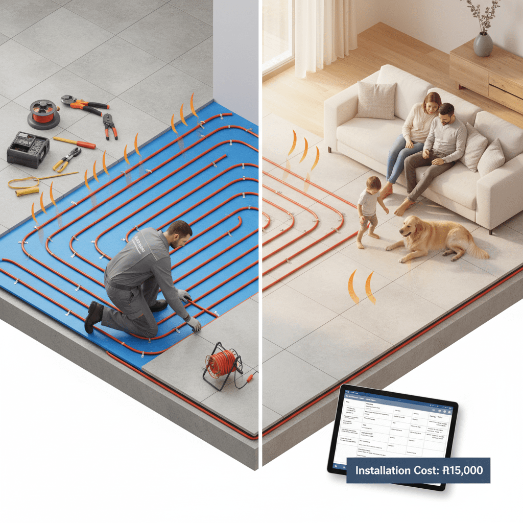 כמה עולה חימום תת רצפתי