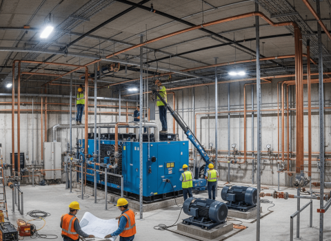 הקמת חדר מכונות